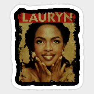 TEXTURE ART- Lauryn Hill - RETRO STYLE Sticker